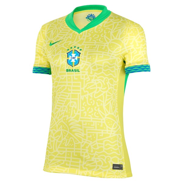 Camiseta Brasil 1st Mujer 2024